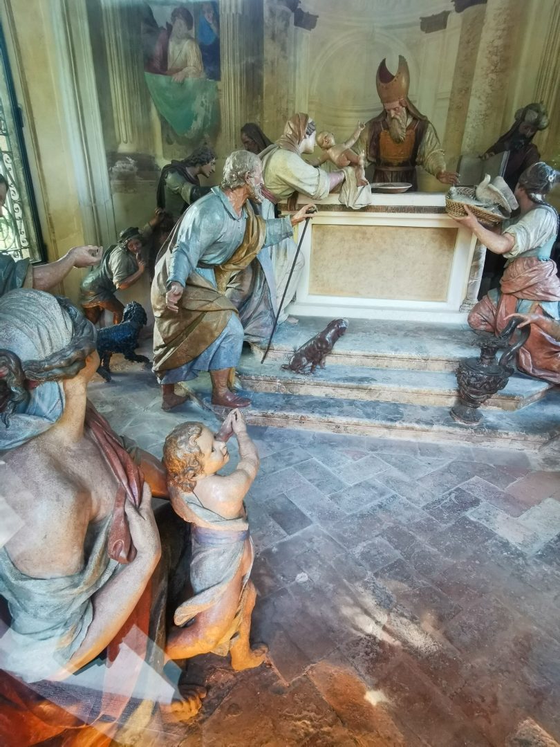 The interior of a chapel at Sacro Monte di Varese