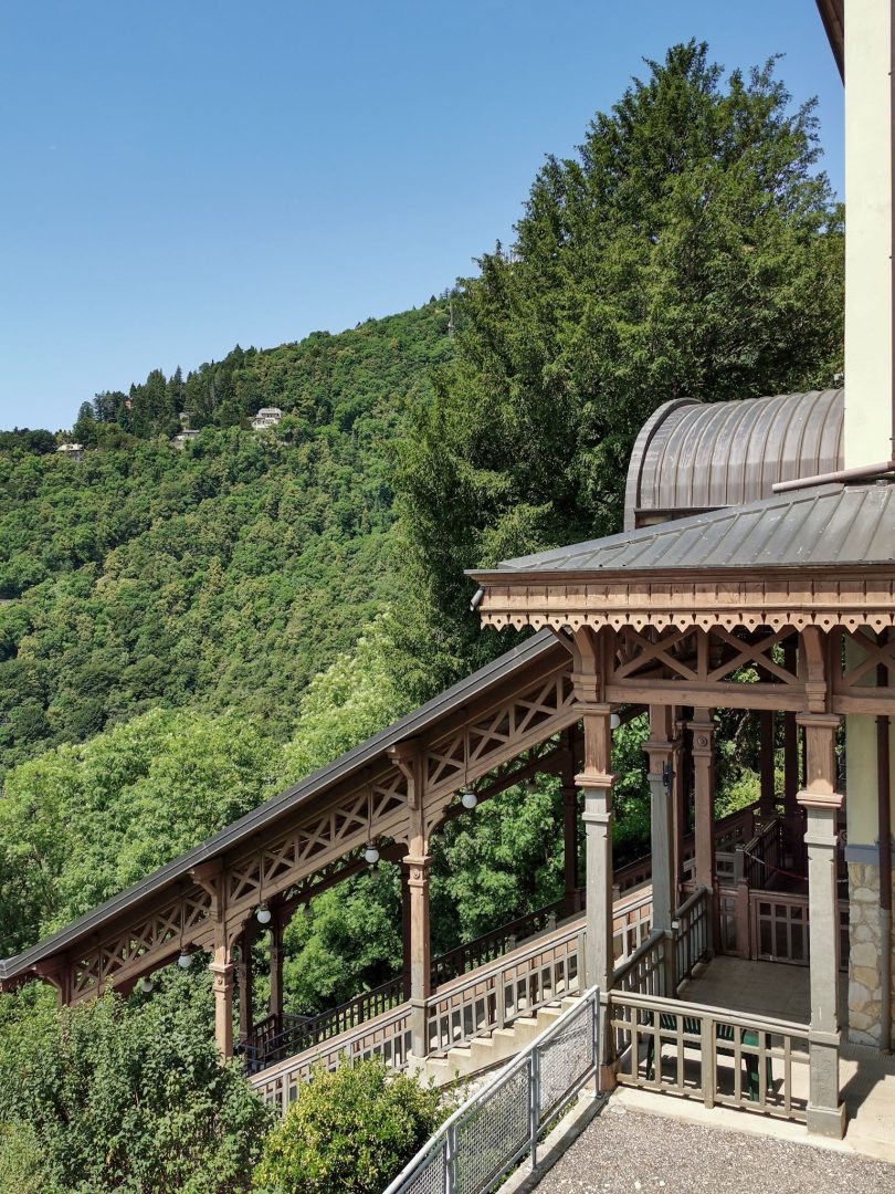 The funicular of Santa Maria del Monte near Varese