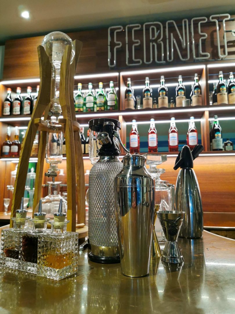 The Branca Academy inside the Branca museum and distillery in Milan