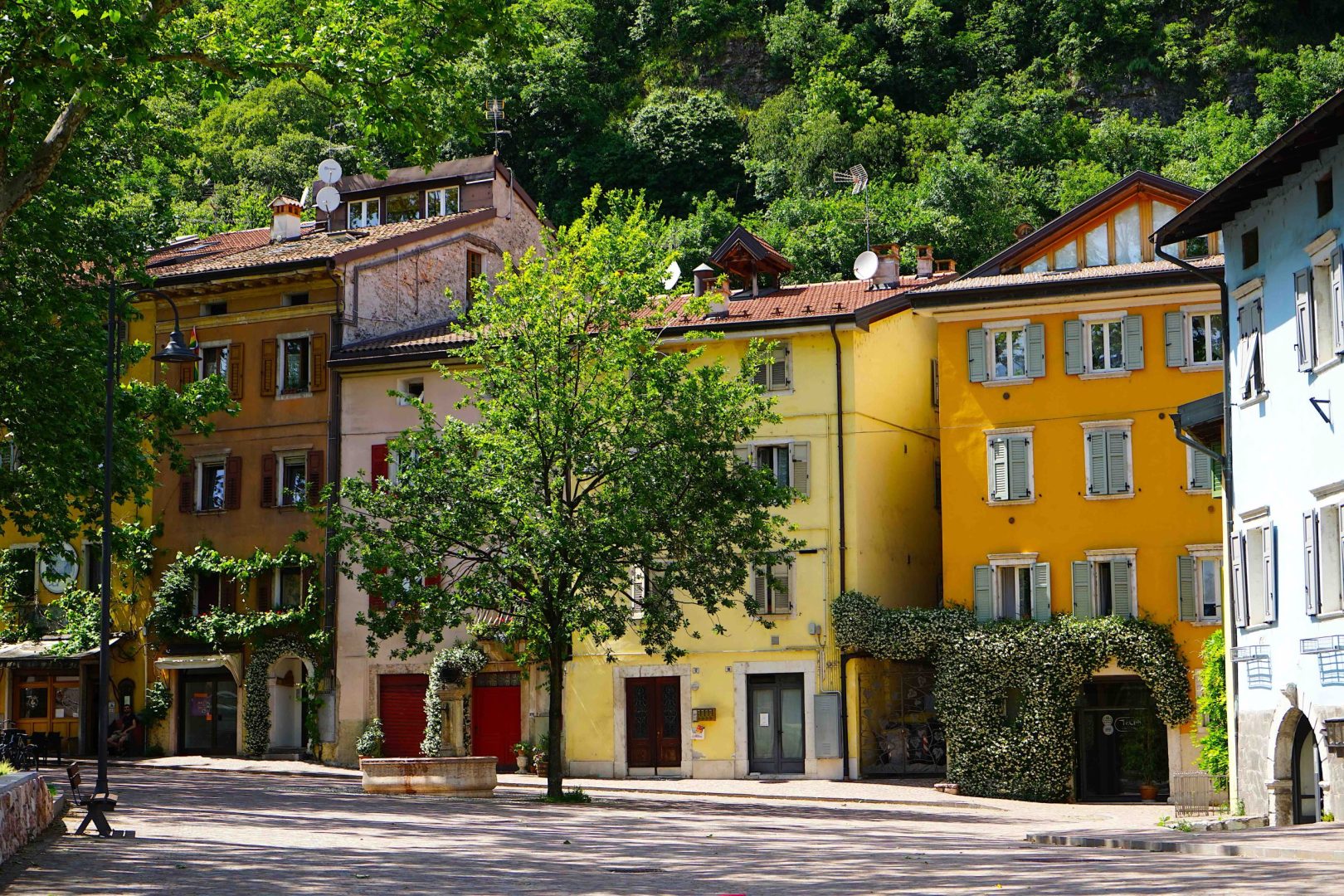 Colorful houses in Trento