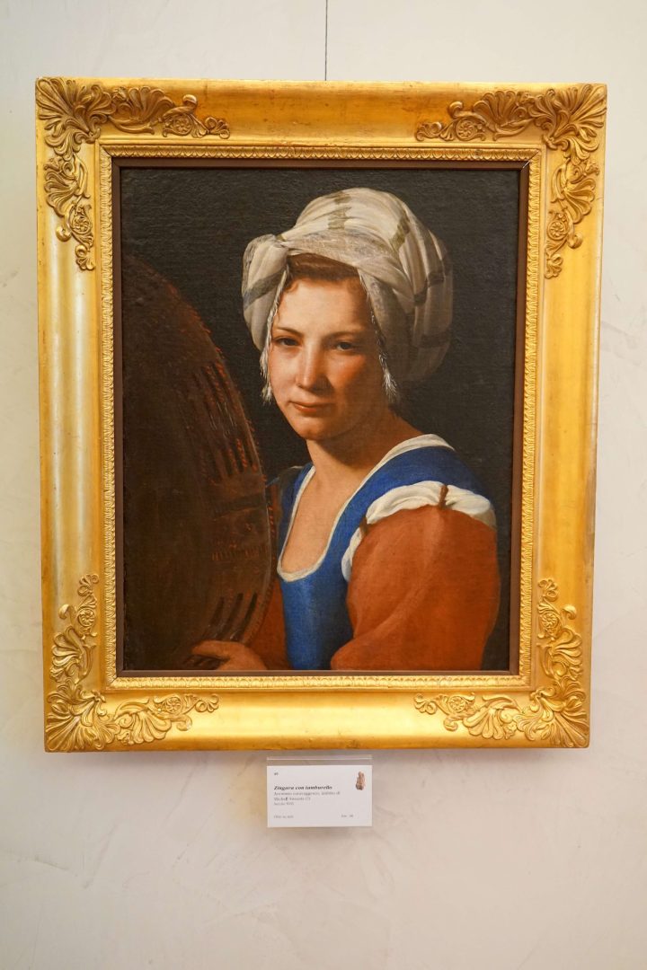 Gypsy with Tambourine at the Baroffio Museum in Santa Maria del Monte near Varese