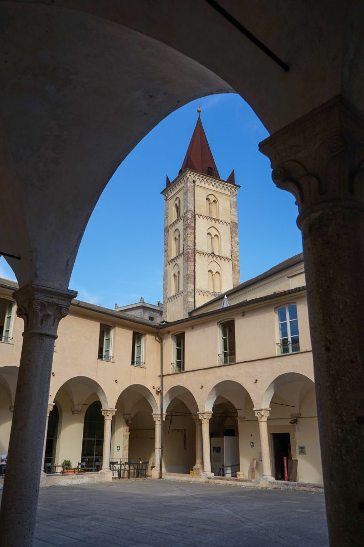 St Catherine's convent in the medieval hamlet of Finalborgo in Liguria