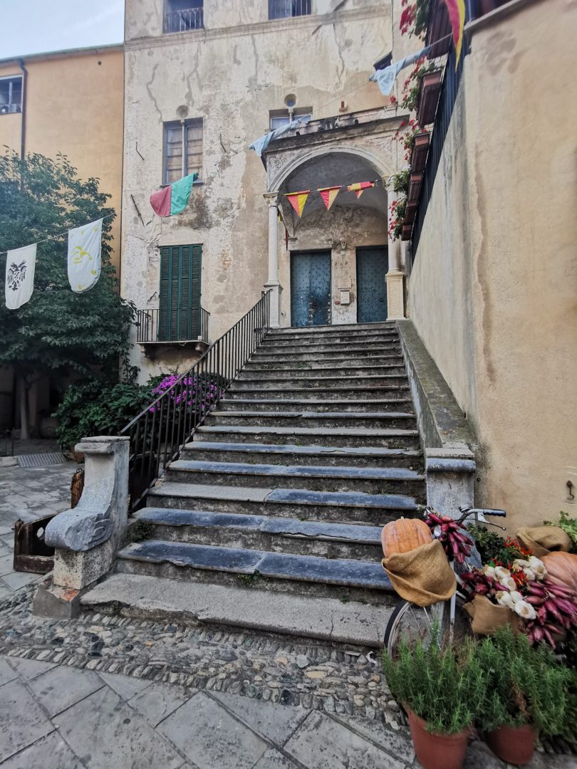 Palazzo Ricci in the medieval hamlet of Finalborgo in Liguria