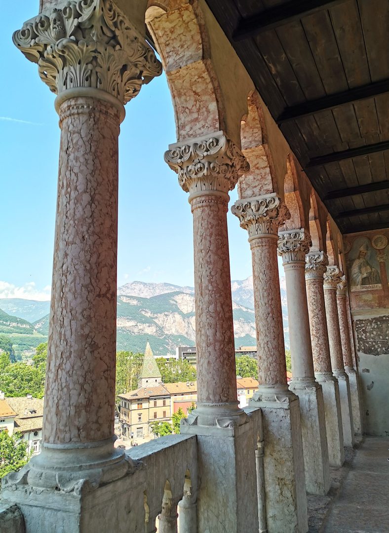The Venetian Loggia in the Buonconsiglio Castle in Trento