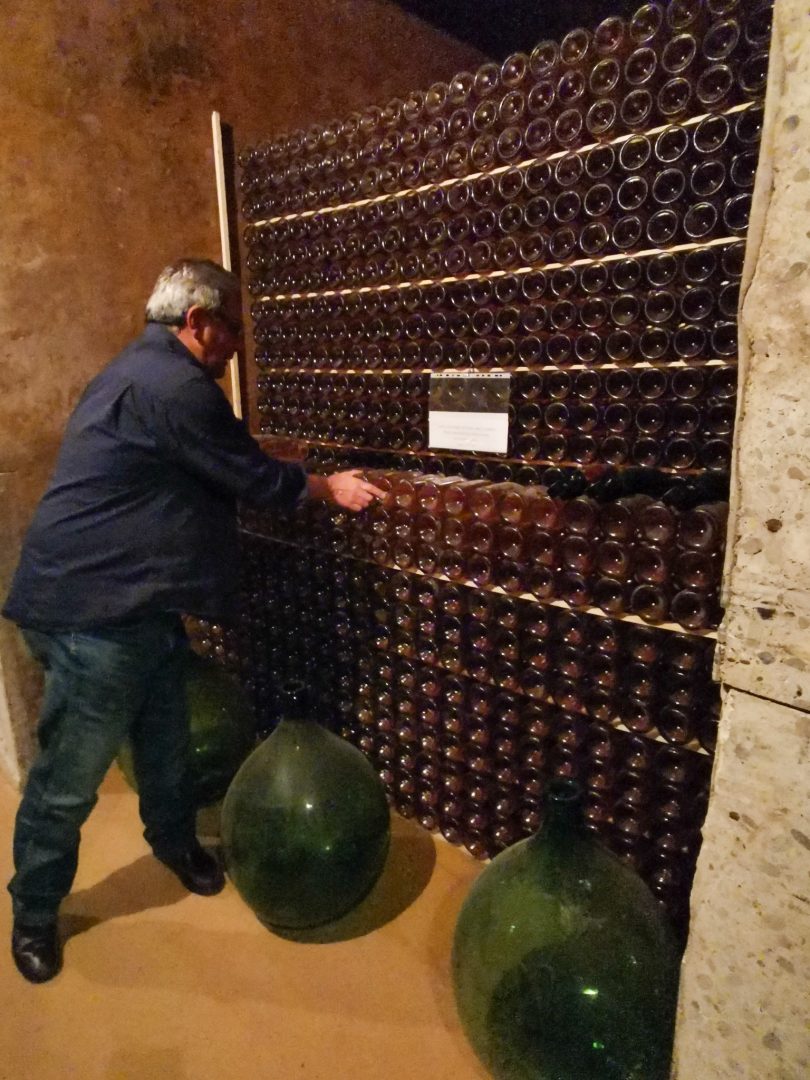 The cellar of Cantina Scuropasso in Oltrepò Pavese