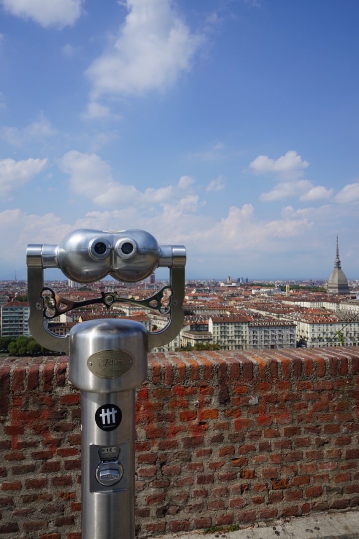 The fabulous views over the Mole Antonelliana from Monte dei Cappuccini in Turin